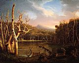 Famous Trees Paintings - Lake with Dead Trees (Catskill)